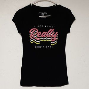 Wound Up womens Small Black t shirt  sarcastic retro shirt vintage style tee